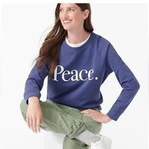 J.Crew PEACE Sweatshirt-size M